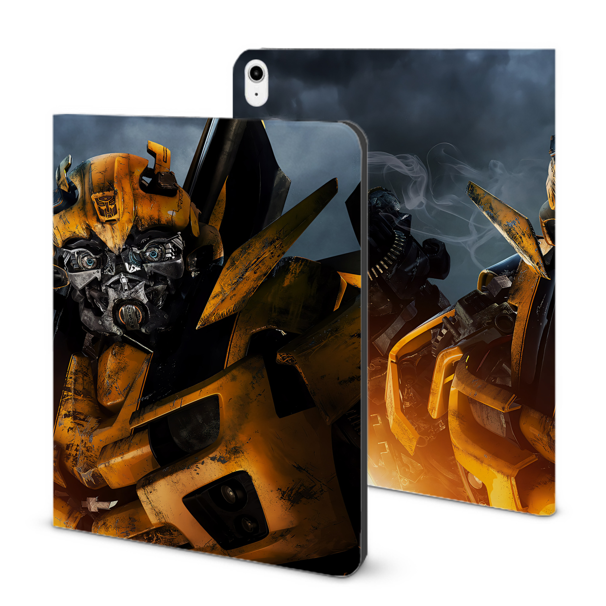 （画像用） Transformers トランスフォーマー IPadケース ペンホルダー付き ブックスタイルデザイン